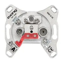 JUNG Unterputz-Antennendose TV/FM/SAT Durchgangsdose (SSD 5-10)