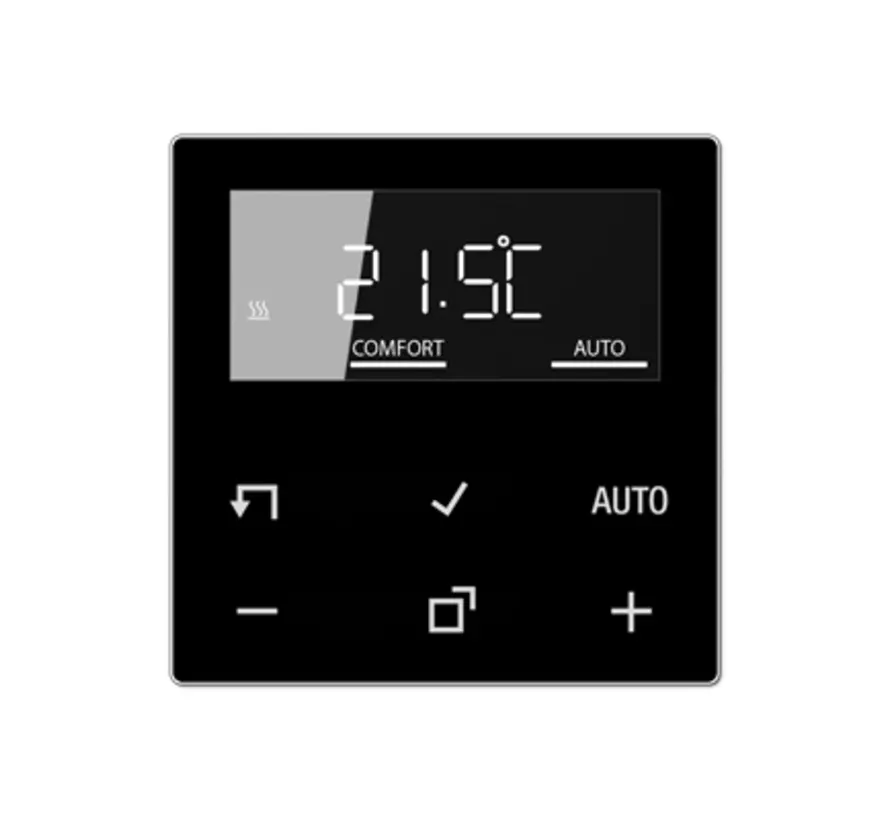 Bedienelement mit Display für Raumthermostat A-range schwarz (A 1790 D SW)