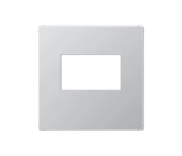 JUNG Zentralplatte USB-Ladegerät mit Klickbefestigung A-range aluminium (A 1569 USB AL)