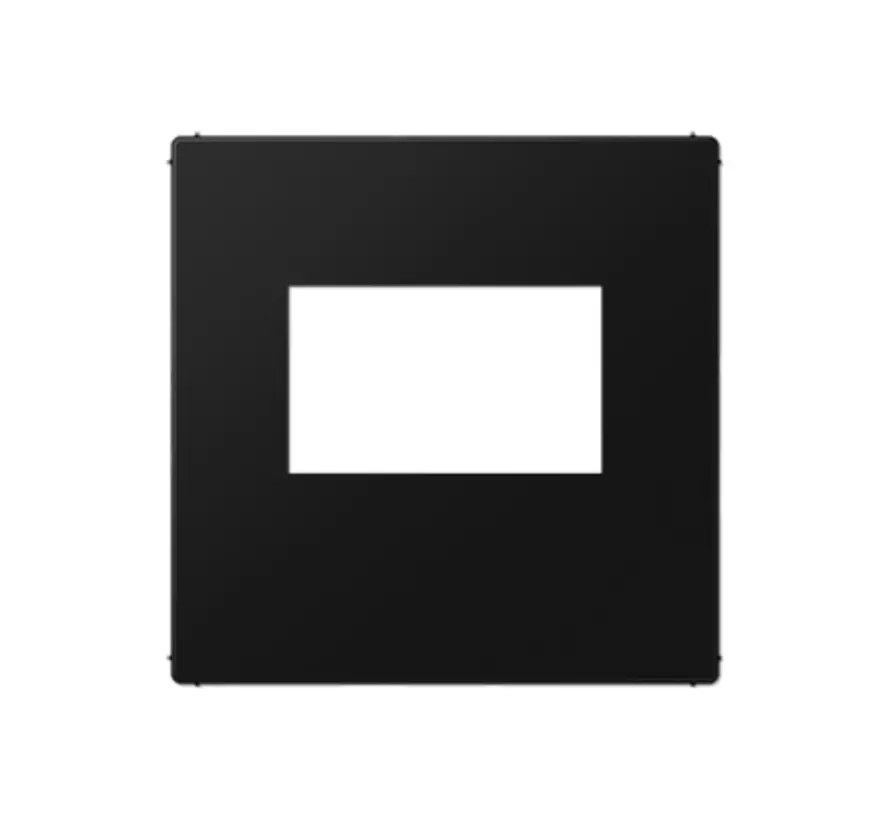 Zentralplatte USB-Ladegerät mit Klickbefestigung A-range graphitschwarz matt (A 1569 USB SWM)