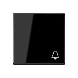 JUNG Wippe symbol Klingel A-range schwarz glänzend (A 590 K SW)