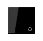 Wippe symbol Klingel A-range schwarz glänzend (A 590 K SW)