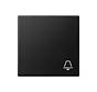 Wippe mit symbol Klingel A-range graphitschwarz matt (A 590 K SWM)