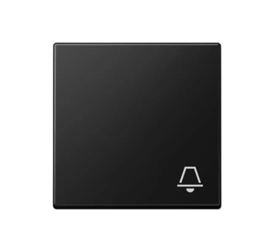 Wippe mit symbol Klingel A-range graphitschwarz matt (A 590 K SWM)