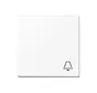 Wippe mit symbol Klingel A-range schneeweiß matt (A 590 K WWM)