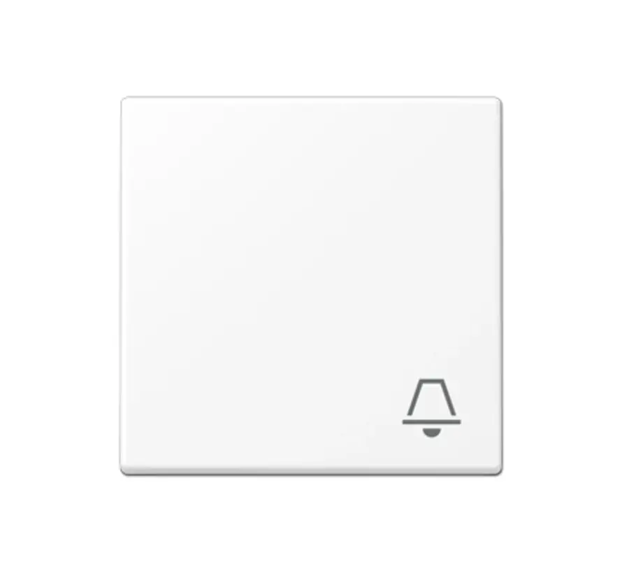 Wippe mit symbol Klingel A-range schneeweiß matt (A 590 K WWM)