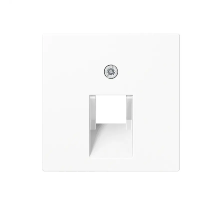 Zentralplatte 1-fach für RJ45 Netzwerk-Anschlussdose A-range alpinweiß (A 569-1 PLUA WW)