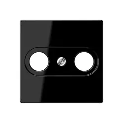 JUNG Zentralplatte Antennendosen A-range schwarz glänzend (A 561 PLTV SW)