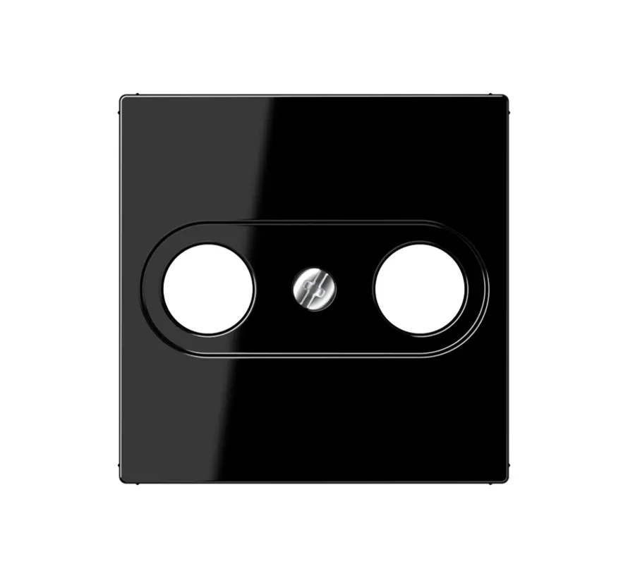 Zentralplatte Antennendosen A-range schwarz glänzend (A 561 PLTV SW)