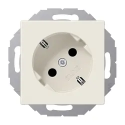 JUNG Schuko-Steckdose 45 Grad ohne Befestigungskrallen A-range creme (A 520-45 N)