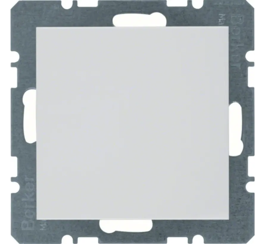 Blindabdeckung mit Tragplatte mit Befestigungskrallen S1/B3/B7 weiß glänzend (6710098989)