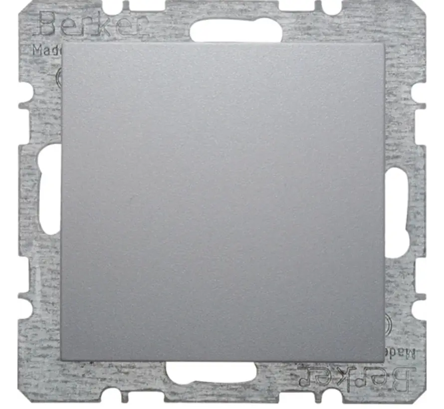 Blindabdeckung mit Tragplatte mit Befestigungskrallen S1/B3/B7 aluminium matt (6710091404)