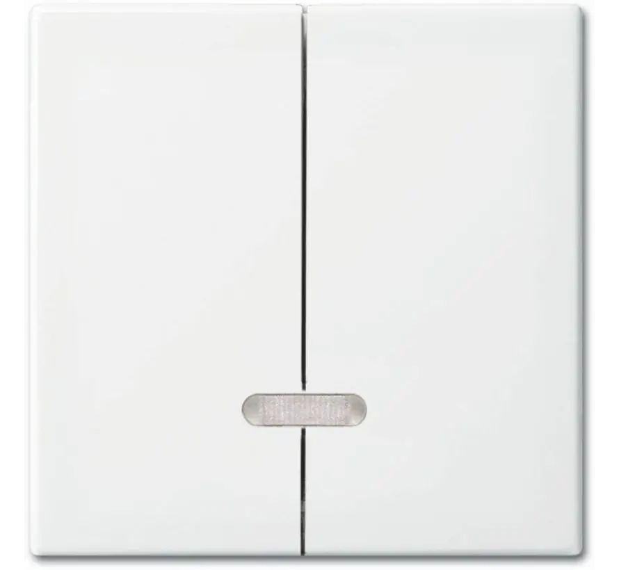 Dimmerbedienaufsatz Tastdimmer 2-fach Balance SI weiß glänzend (6545-914)