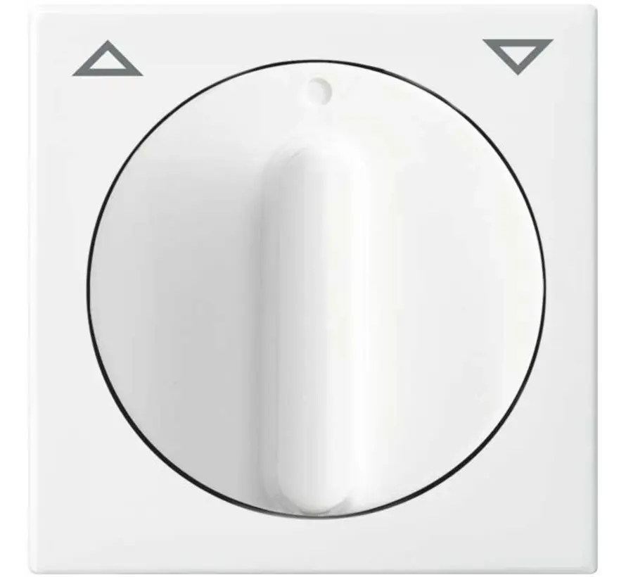 Drehbedienaufsatz Jalousieschalter Balance SI weiß glänzend (2542 DR-914)