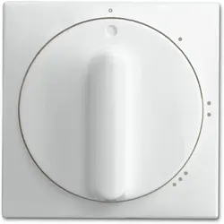 Busch-Jaeger Drehbedienaufsatz Dreistufenschalter mit Nulllstellung Balance SI weiß glänzend (2542 DR/01-914)