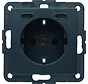 Schuko-Steckdose mit 2 x USB-Typ-C S1/B3/B7 anthrazit matt (48151606)