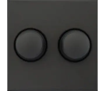 Tradim Duo-Dimmerknopf schwarz matt (06812)