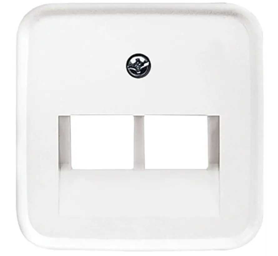 Zentralplatte RJ45 Netzwerk-Anschlussdose 2-fach Reflex SI (1803-02-214)