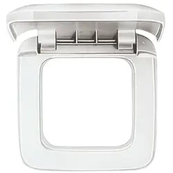 Busch-Jaeger Abdeckrahmen 1-fach mit Klappdeckel Reflex SI weiß (2518-214)