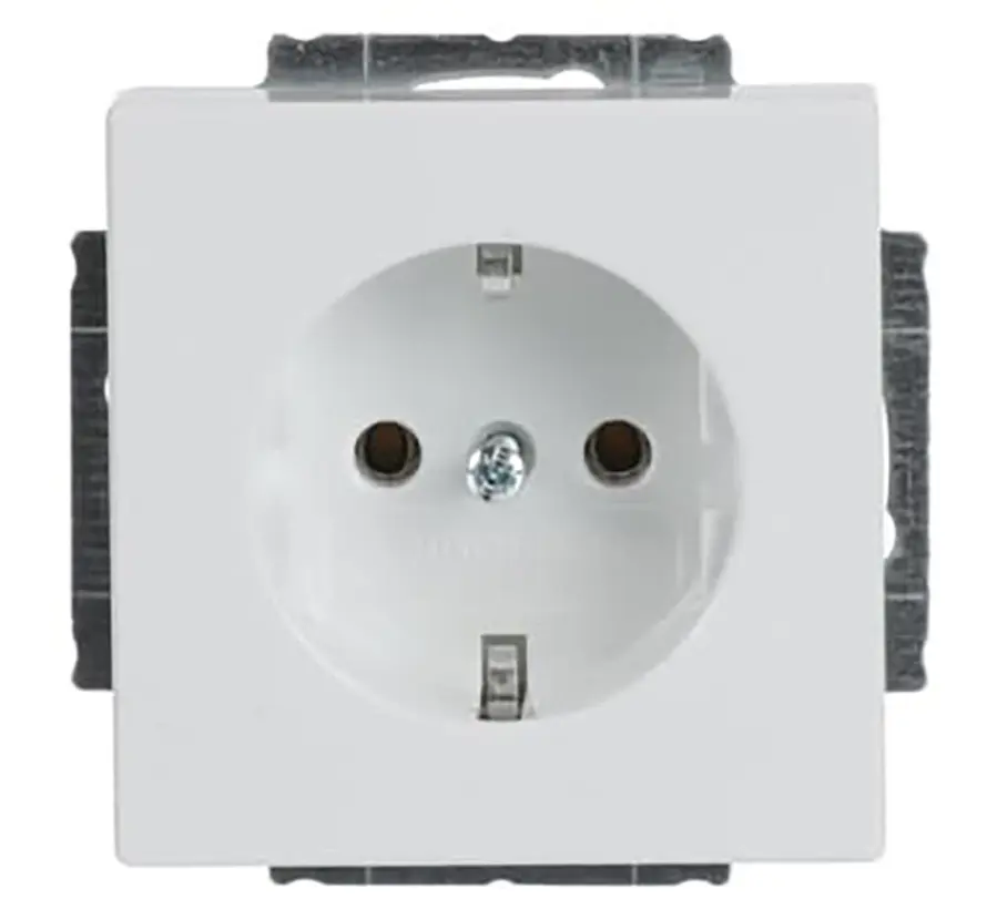 Schuko-Steckdose Future Linear studioweiß glänzend (20 EUCR-84-503)
