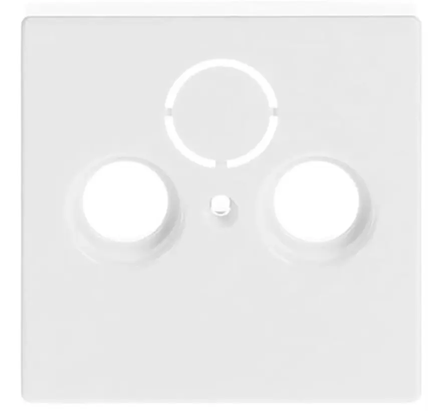 Zentralplatte Antennen / Koaxial Steckdose studioweiß (1743-84)