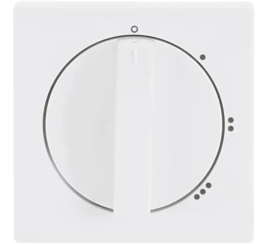 Drehbedienaufsatz Dreistufenschalter mit Nulllstellung Future Linear studioweiß glänzend (2542 DR/01-84)