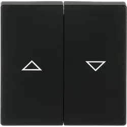 Busch-Jaeger Wippe Jalousieschalter 2-fach Future Linear schwarz matt (1785 JA-885)