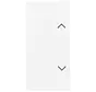 Wippe links oder rechts mit Pfeilsymbole für Bedienaufsatz flex 2-fach Future Linear studioweiß matt (6232-20-884)