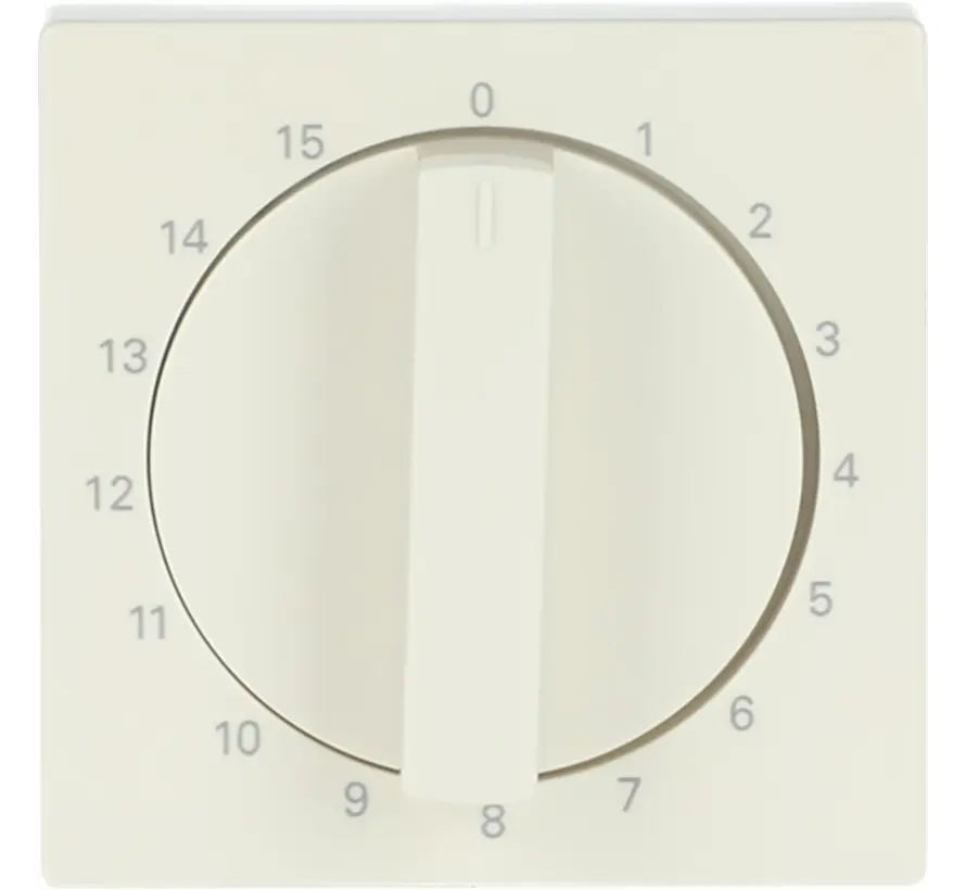 Drehbedienaufsatz Zeitschalter 15 Minuten Future Linear creme glänzend (1770-82-103)
