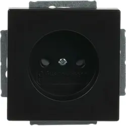 Busch-Jaeger Steckdose ohne Schutzkontakt Future linear schwarz matt (2300 UCRKS-885-503)