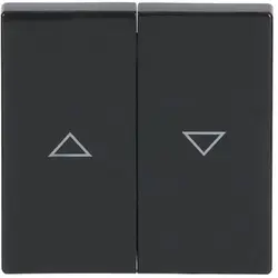 Busch-Jaeger Wippe Jalousieschalter 2-fach anthrazit glänzend (1785 JA-81)