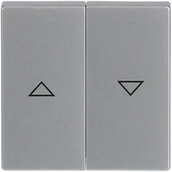 Busch-Jaeger Wippe Jalousieschalter 2-fach Future Linear alusilber matt (1785 JA-83)