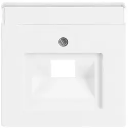 Busch-Jaeger Zentralplatte RJ45 Netzwerk-Anschlussdose studioweiß (1803-84)