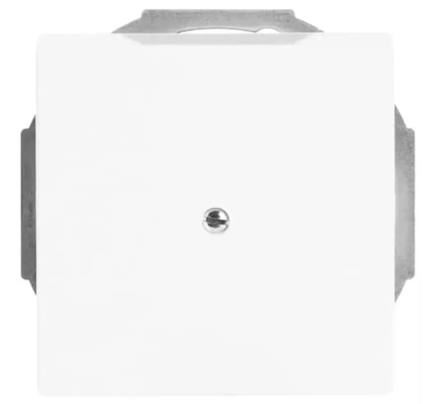 Zentralplatte Leitungsauslass mit Tragplatte studioweiß glänzend (1749-84)