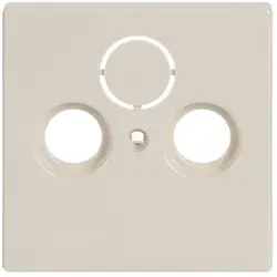 Busch-Jaeger Zentralplatte Antennen / Koaxial Steckdose creme (1743-82)