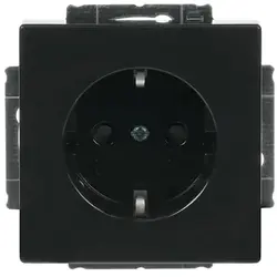 Busch-Jaeger Schuko-Steckdose erhöhtem Berührungsschutz anthrazit glänzend (20 EUCKS-81)