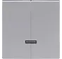 Dimmerbedienaufsatz Tastdimmer 2-fach Future Linear alusilber (6545-83)