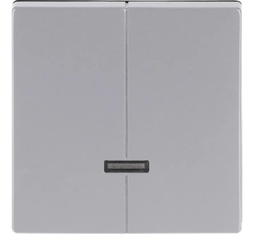 Dimmerbedienaufsatz Tastdimmer 2-fach Future Linear alusilber (6545-83)