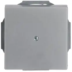 Busch-Jaeger Zentralplatte Leitungsauslass mit Tragplatte alusilber matt (1749-83)