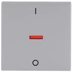 Busch-Jaeger Wippe Kontrollfenster rot 2-polig und 3-polig Future Linear alusilber (1788-83)