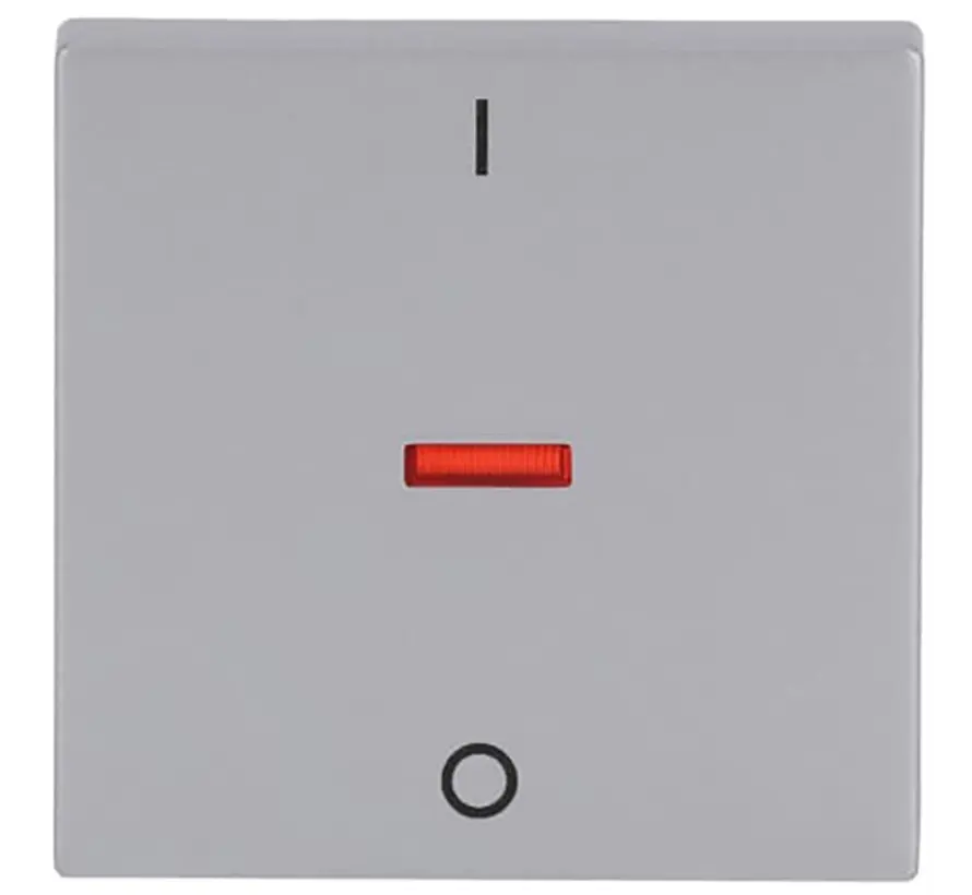 Wippe Kontrollfenster rot 2-polig und 3-polig Future Linear alusilber (1788-83)