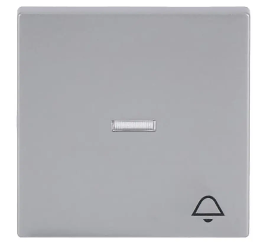 Wippe Kontrollfenster symbol Klingel Future Linear alusilber (1789 KI-83)