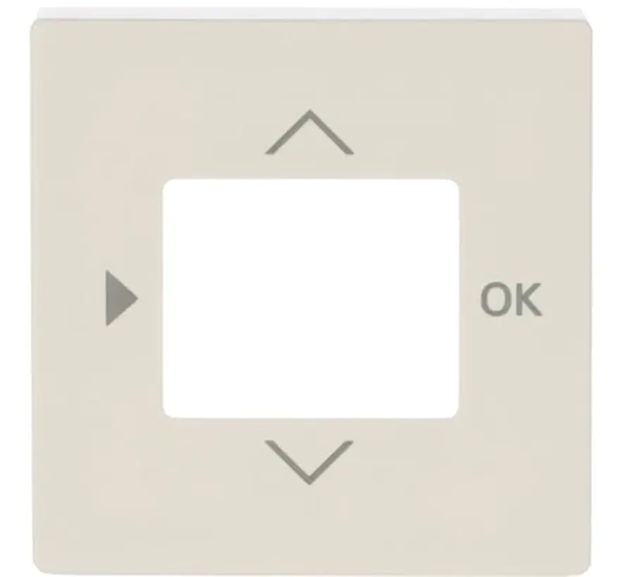 Zentralplatte für timer und Thermostat creme (6435-82)