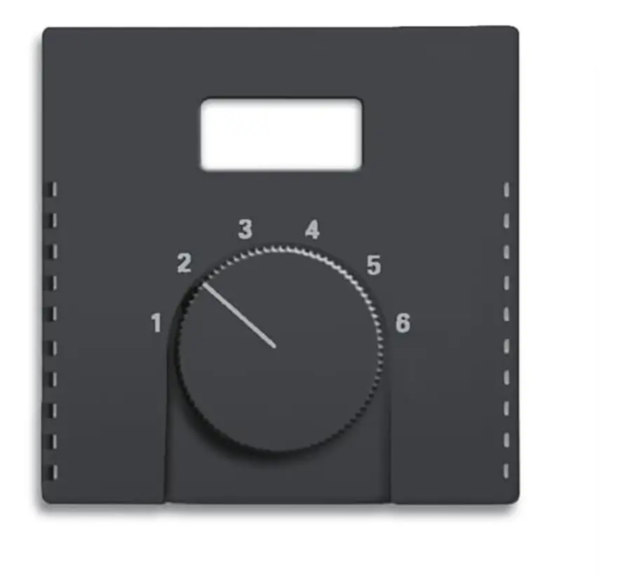 Zentralplatte für einbau Thermostat mit Bildschirmöffnung Future Linear schwarz matt (1794 TA-885)