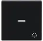 Wippe Kontrollfenster symbol Klingel Future Linear schwarz matt (1789 KI-885)