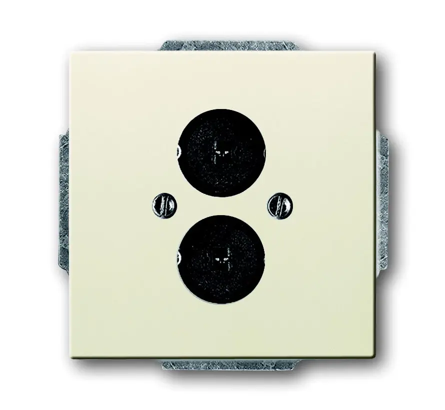 Zentralplatte + Lautsprecher-Steckverbindern creme (1751-82)