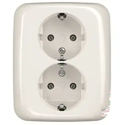 Busch-Jaeger Schuko-Steckdose 2-fach für 1-fach Unterputzdose Reflex SI (202 EUJR-214)