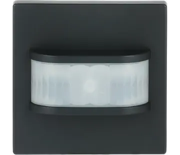 Busch-Jaeger Bedienelemente Busch-Wächter Basic Sensor mit Selectlinse Bewegungssensor Passiv-Infrarot Future Linear schwarz matt (64761-885)