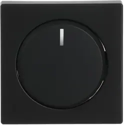 Busch-Jaeger Dimmerbedienaufsatz Drehdimmer Future Linear schwarz matt (6540-885-102)