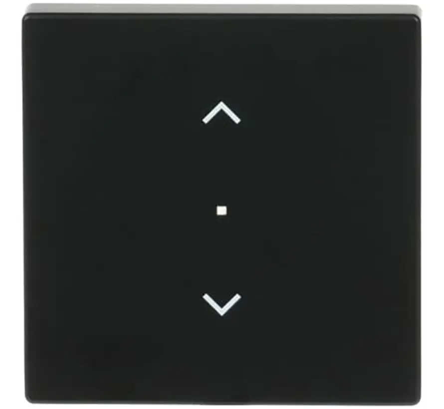 Wippe 1-fach mit Pfeilsymbole für Bedienaufsatz flex Future Linear schwarz matt (6232-10-885)